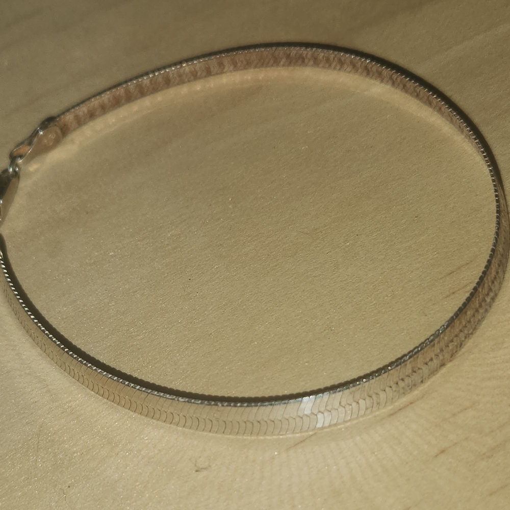 Herringbone Sterling Silver Bracelet